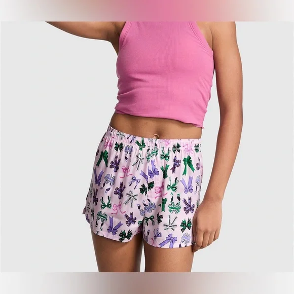 PINK BOWS 🎀 Boxer Shorts • loungewear • Bridal Shower • matching • twins • BFF - Picture 8 of 14